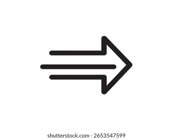 Estilo gráfico elegante moderno del arte de la línea del Vector del icono de la recepción