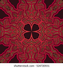modern elegant red and black style seamless pattern