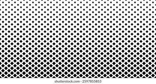 Modern elegant rhombus halftone design, black and white vector wallpaper concept