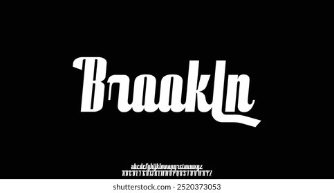 Fonte elegante moderna do alfabeto Serif para a marca da moda