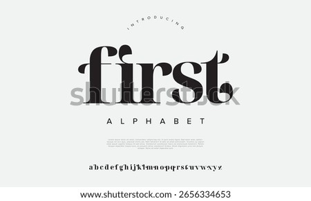 Modern elegant serif font with a stylish touch, ideal for branding, editorial, and logos