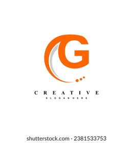 modern elegant simple letter G logo design. G swosh logo. suitable for business logos, companies, brands, marketing, shops, businesses, etc