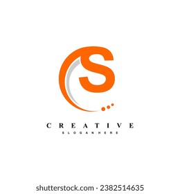 modern elegant simple letter S logo design. S swosh logo. suitable for business logos, companies, brands, marketing, shops, businesses, etc
