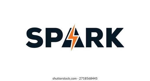 Modelo de ícone de vetor de design de logotipo de faísca moderno e elegante