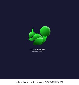modern and elegant squirrel logo