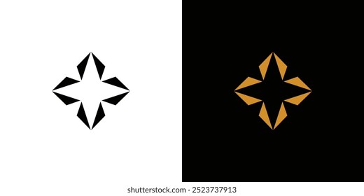 Modern and elegant star logo design
