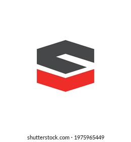 Modern and elegant SV letter initials logo 1