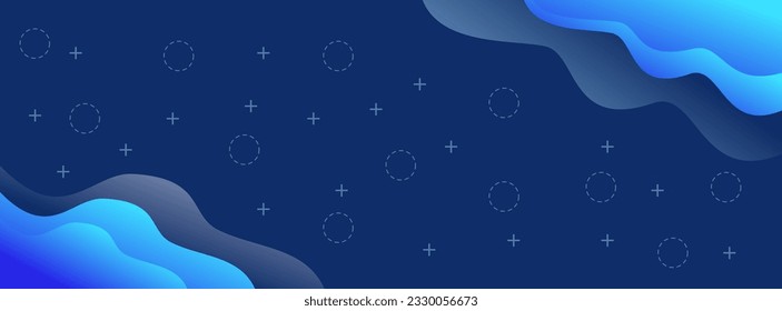 Fondo de banner de plantilla elegante moderna con color degradado. diseño de forma de onda líquida.