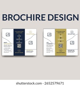 modern and elegant travel brochure design