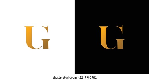 Modern and elegant UG logo design