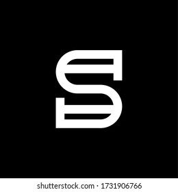 Moderner eleganter Vector Logo Letter S. S Letter Serif Design Vector