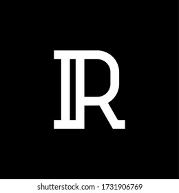 Moderner eleganter Vector Logo Letter R. R Letter Serif Design Vector