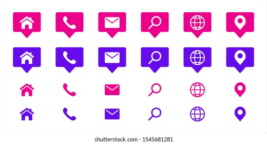 Modern elegant web icons set for web and mobile user interface