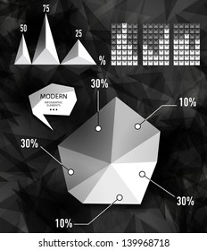 Modern elements of info graphics. World Map / Information Graphics/abstract modern Label, bubble and header