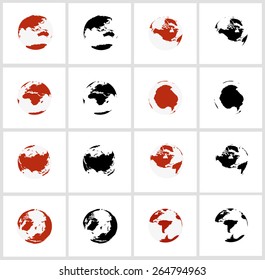 Modern elements of info graphics World Map