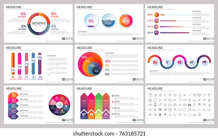 Modern Elements of infographics for presentations templates for banner, poster, flyer