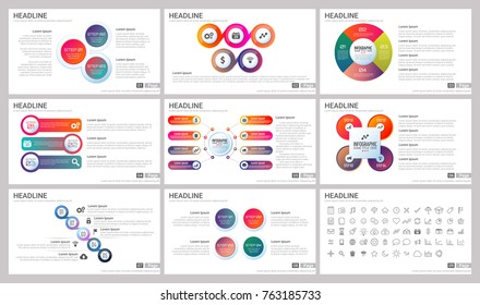 Modern Elements of infographics for presentations templates for banner, poster, flyer