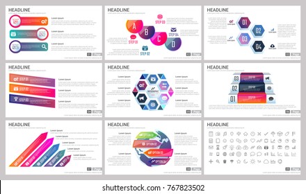 Modern Elements of infographics for presentations templates for banner, poster, flyer