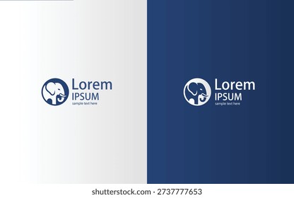 Modern Elephant Logo Collection – Minimal Animal Brand Identity Vector Set for Business and Corporate Use