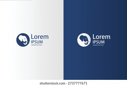 Modern Elephant Logo Collection – Minimal Animal Brand Identity Vector Set for Business and Corporate Use