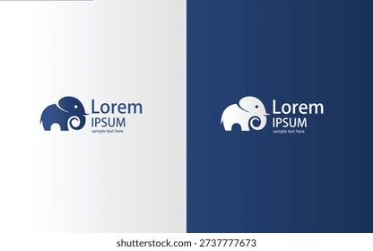 Modern Elephant Logo Collection – Minimal Animal Brand Identity Vector Set for Business and Corporate Use
