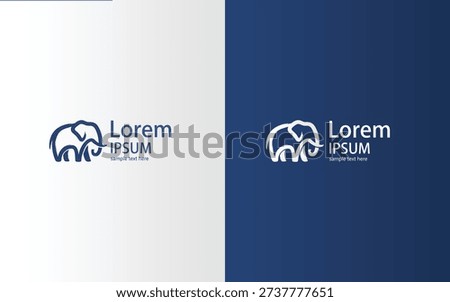 Modern Elephant Logo Collection – Minimal Animal Brand Identity Vector Set for Business and Corporate Use