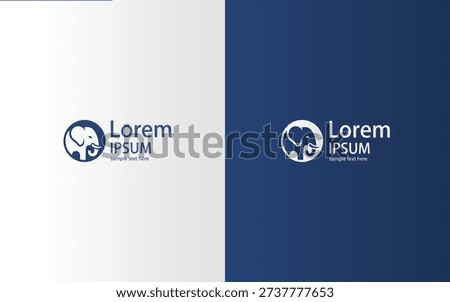 Modern Elephant Logo Collection – Minimal Animal Brand Identity Vector Set for Business and Corporate Use