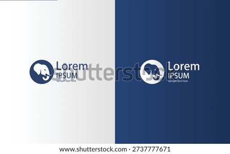 Modern Elephant Logo Collection – Minimal Animal Brand Identity Vector Set for Business and Corporate Use