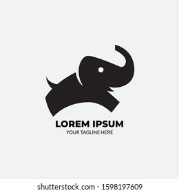 Modern Elephant Logo Design Vector