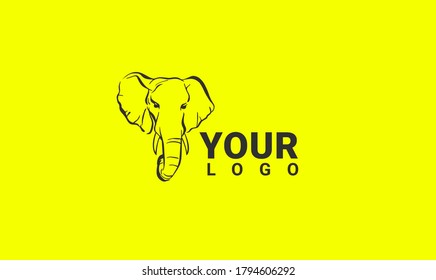 Modern Elephant logo design vector template