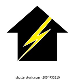 Modern eletrical house logo and icon.