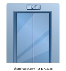Modern elevator icon. Cartoon of modern elevator vector icon for web design isolated on white background
