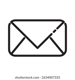 Modern email icon pack in flat vector style showing envelope, open mail, inbox, send and receive messages ideal for user interface, newsletter, communication apps, web platforms, and branding designs
