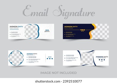 Modern email signature bundle design