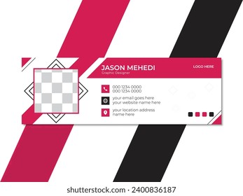 modern email signature or creative  email signature template.