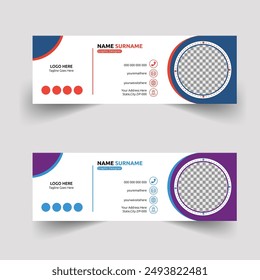 Modern Email Signature Design Email marketing template signature mail