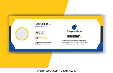 Modern e-mail signature design template