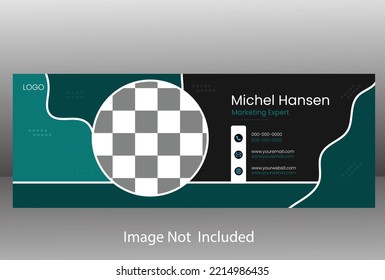 modern email signature design template 