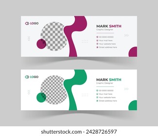 Modern email signature design template