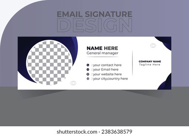Modern Email signature design.corporate design by adobe illustretor.this is complatly creative design 