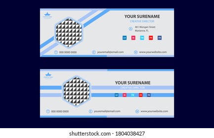 Modern email signature template design