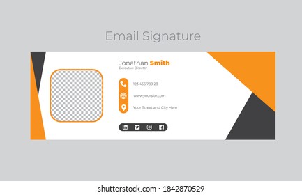 Modern Email Signature Template Design