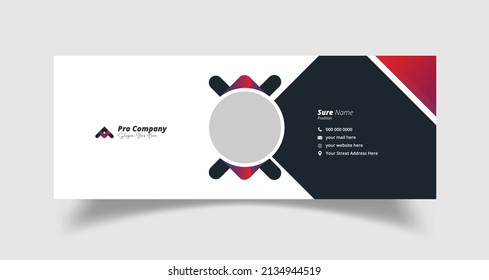 modern email signature template design