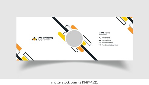 modern email signature template design