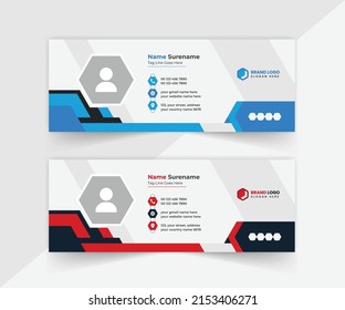 Modern Email Signature Template Design, Personal Email Signature Templates, Email Signature Design Ideas, Outlook, Professional Email Signature Design, Personal Social Media Cover.