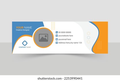 modern email signature template design. corporate mail business , personal email signature templates, email signature design ideas, colorful email signatures.