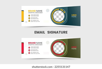 modern email signature template design. corporate mail business email, emailers personal business minimalist personal web social media cover, email signature design ideas, colorful email signatures.