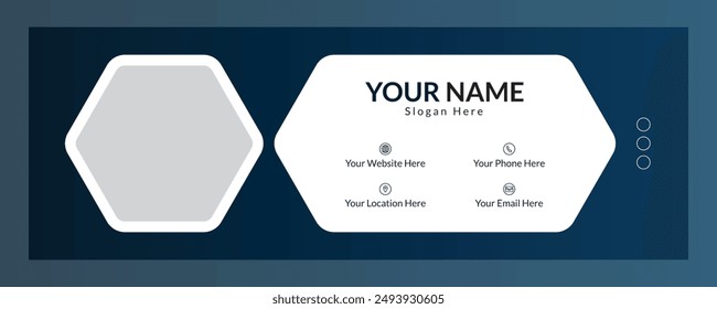 Modern Email Signature Template Design