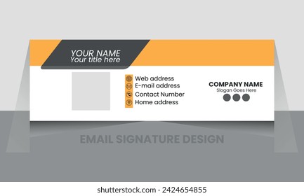 Modern email signature template or email footer Design 