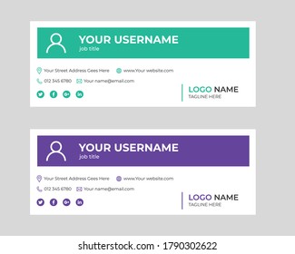  modern e-mail signature templates Design